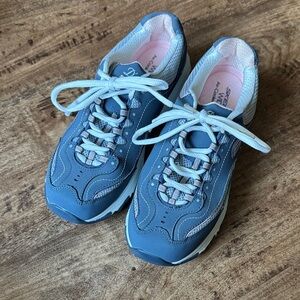 Skechers Blue and Pink Lace-Up Sneakers
